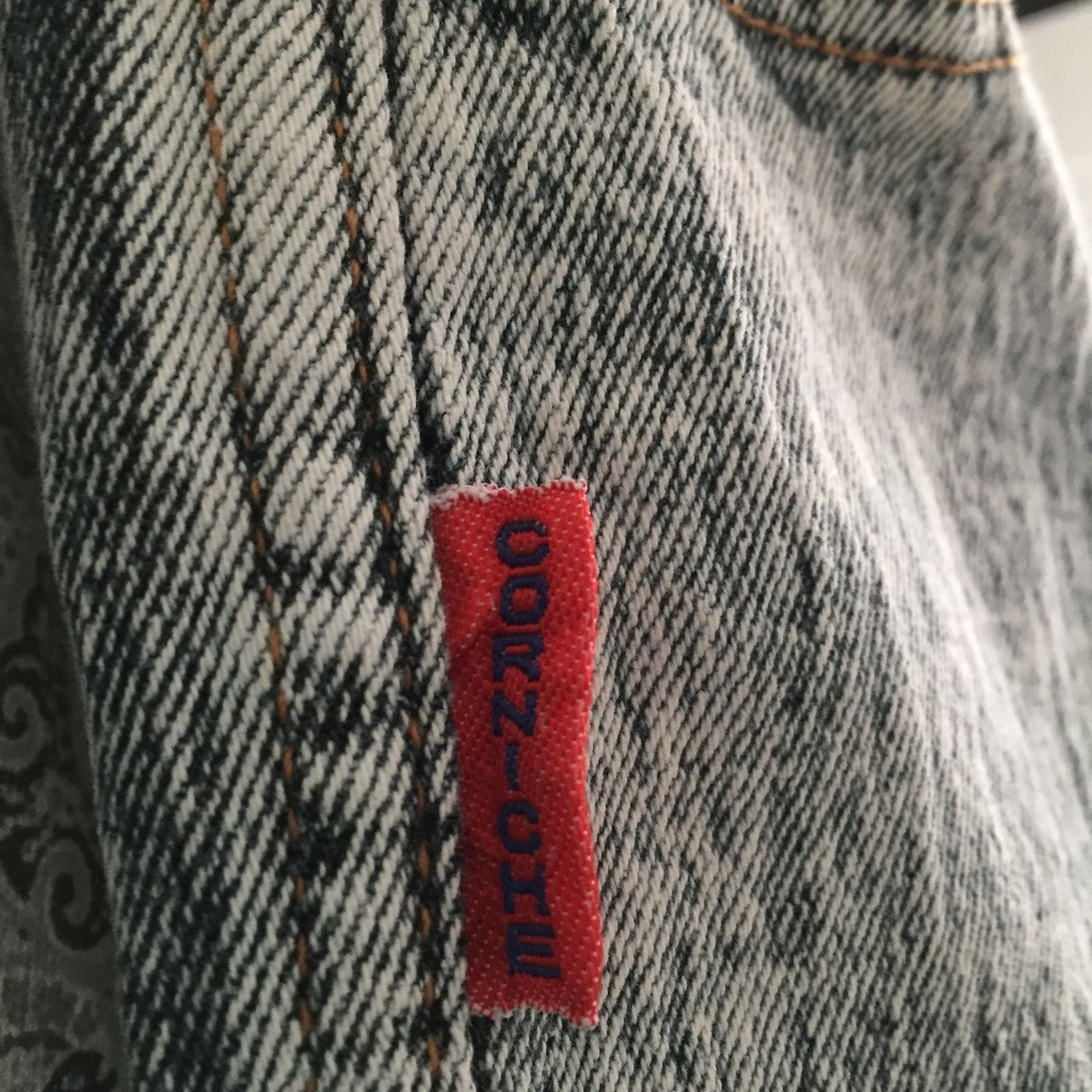 VINTAGE CORNICHE DESIGNER ACID RED TAG WOMENS JEANS MADE IN HONG FRONT PKT GOL… - Picture 3 of 15